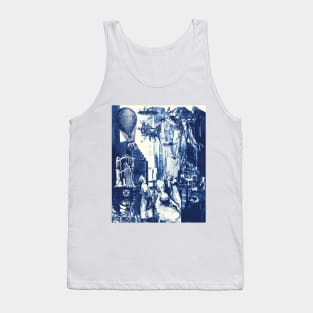 BACK OF THE BOOKSHELF Podcast Collage Tank Top